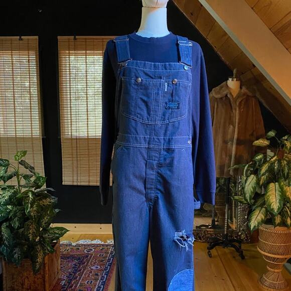 Vintage Overalls Union Made Sears 34x30 - Picture 1 of 12